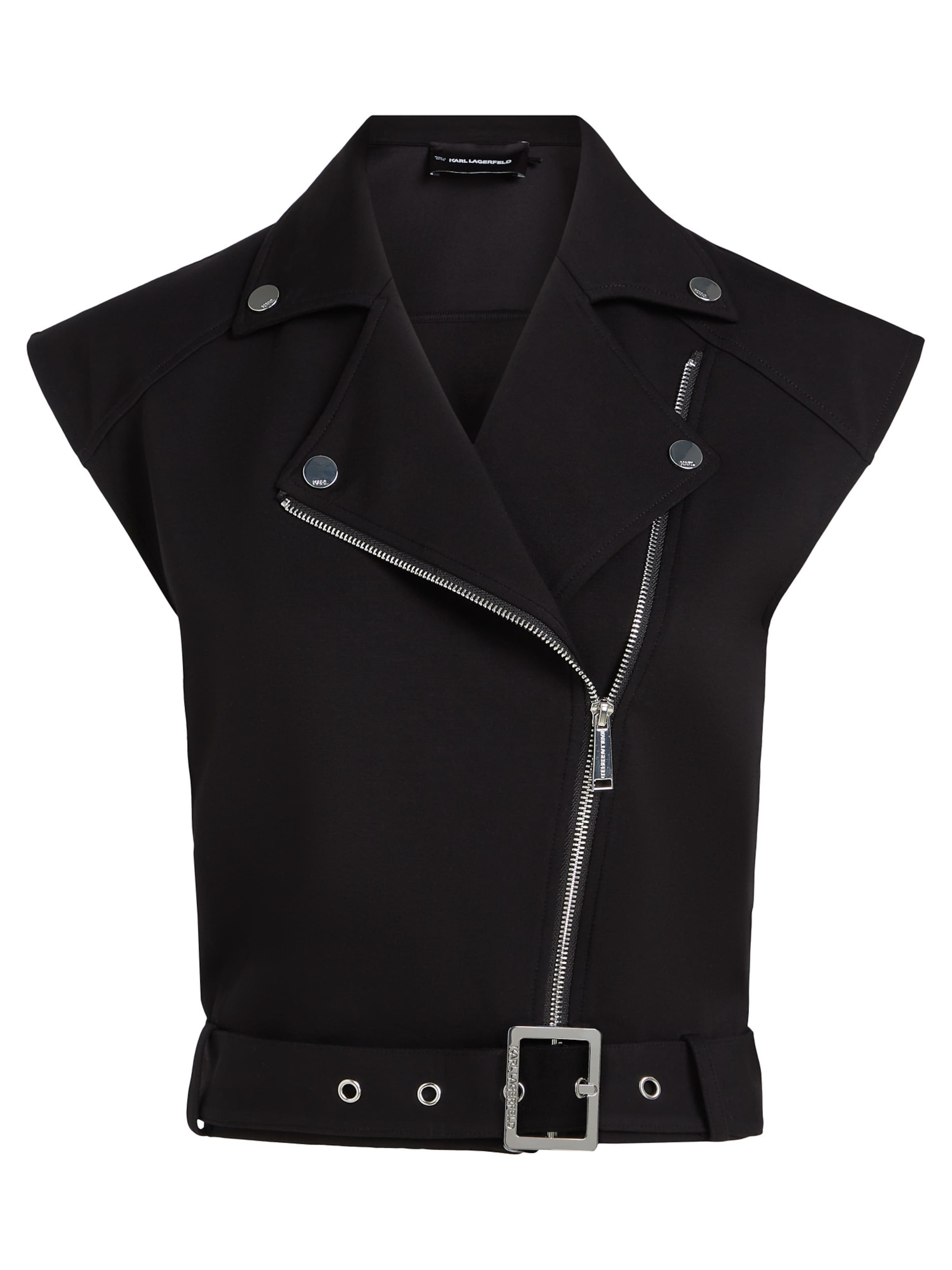 Giacca di felpa di Karl Lagerfeld in nero: frontale