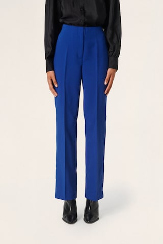 SOAKED IN LUXURY Slimfit Pantalon 'Corinne' in Blauw