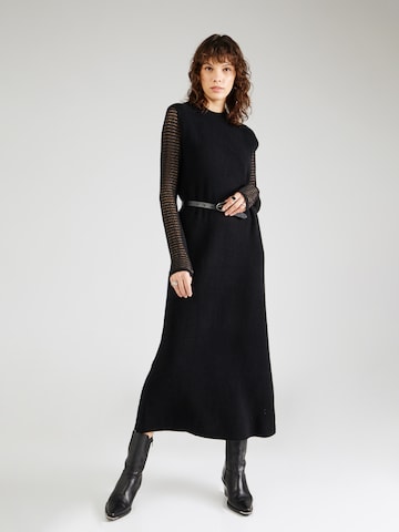 DRYKORN Knitted dress 'ELYRA' in Black