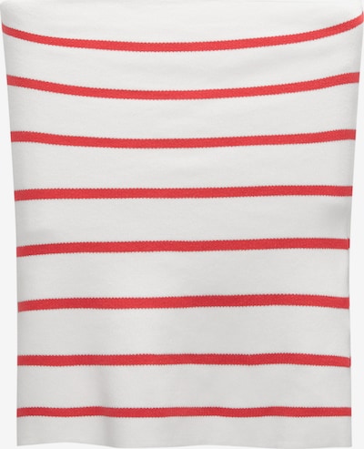 Pull&Bear Tops en tricot en rouge / blanc, Vue avec produit