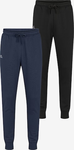 KAPPA Regular Trousers ' Logo Caseri ' in Black: front
