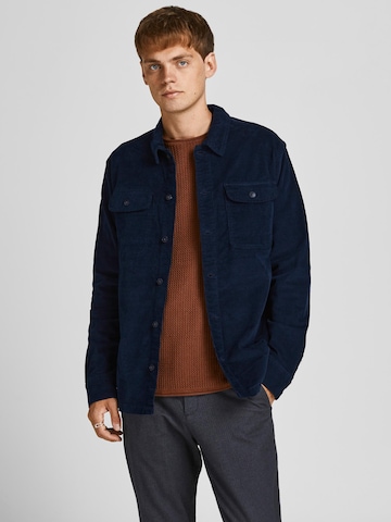 JACK & JONES - Ajuste regular Chaqueta de entretiempo 'Blaben' en azul: frente