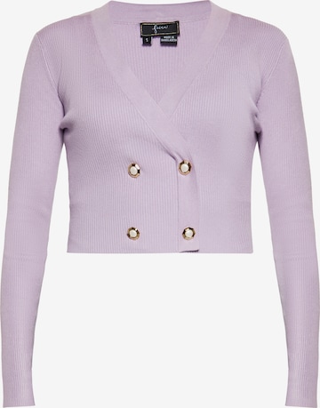 Cardigan faina en violet : devant