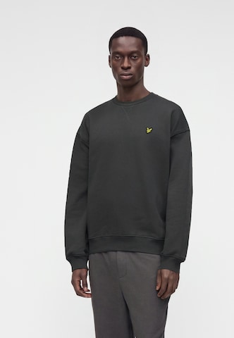 Bluză de molton de la Lyle & Scott pe gri: față