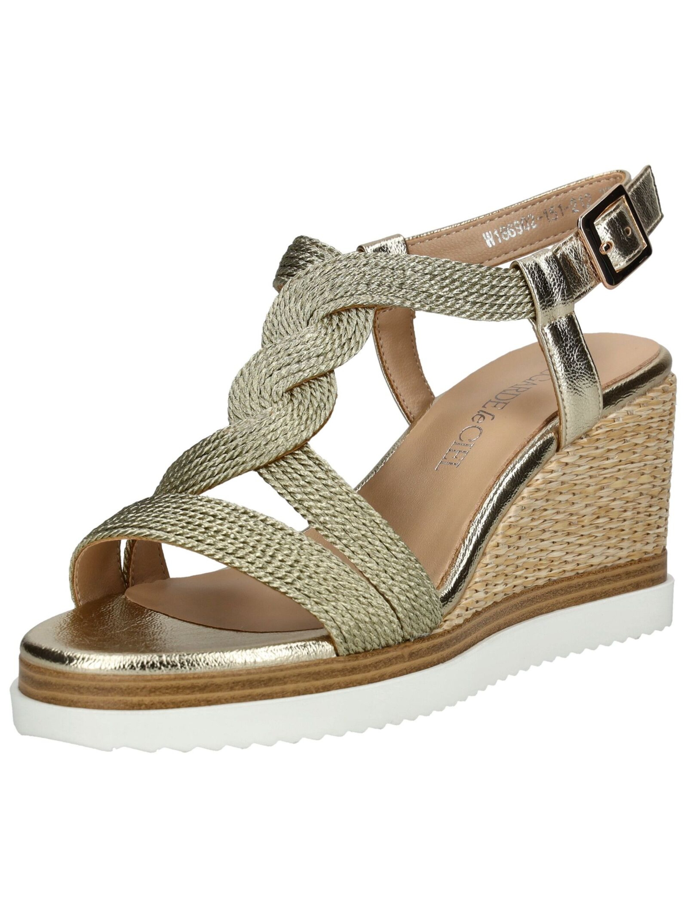 Regarde le Ciel Sandal in Gold: front
