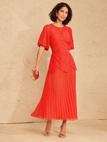 Robe love & roses en rouge