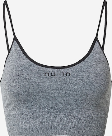 NU-IN - Bustier Sujetador deportivo en gris: frente