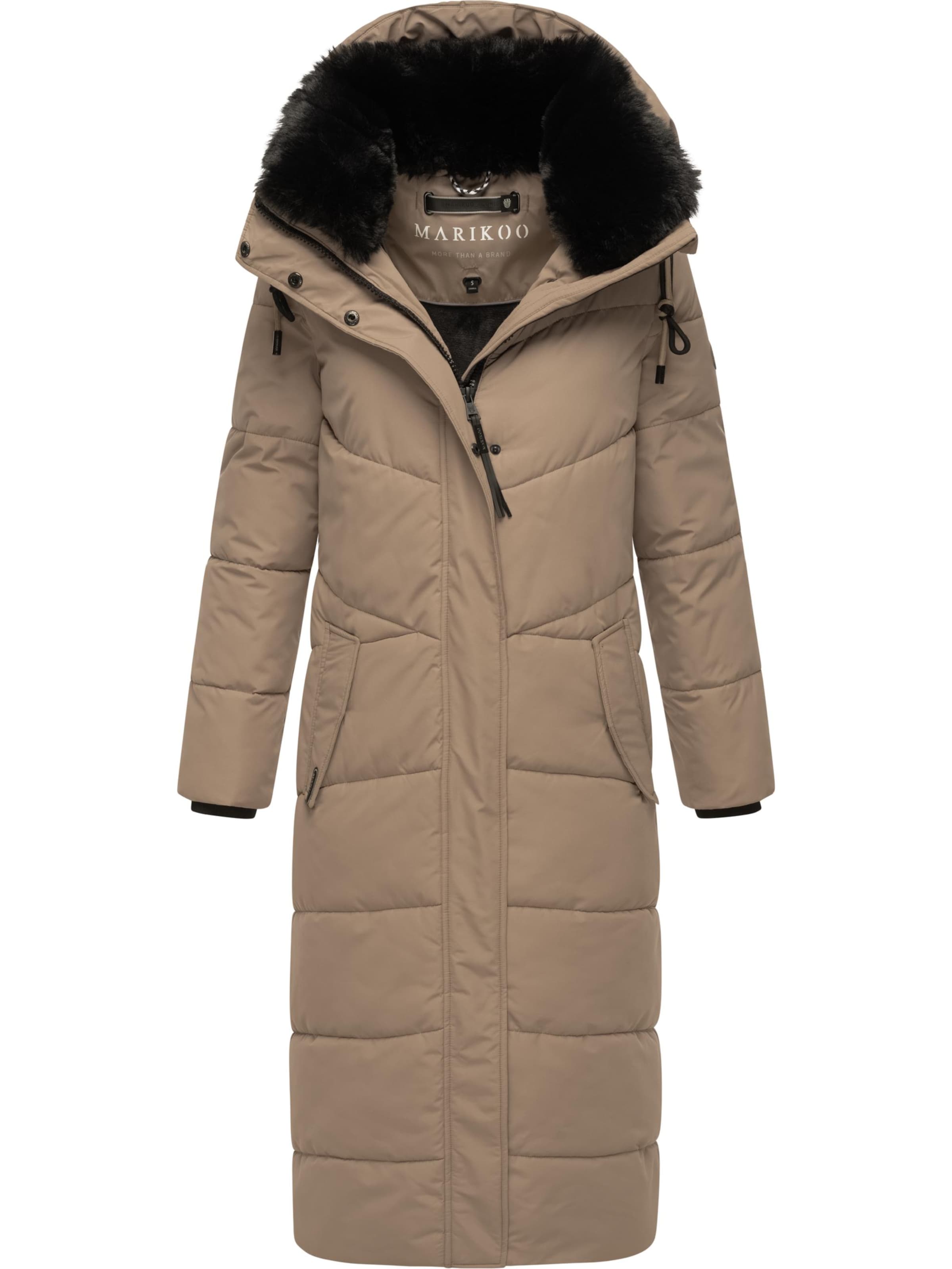 Manteau d’hiver 'Hingucker XIV-1' MARIKOO en beige : devant