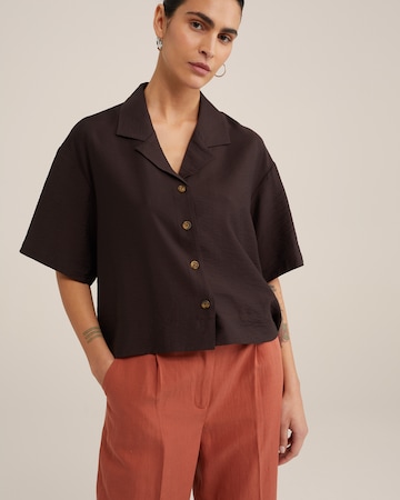 WE Fashion - Blusa em castanho