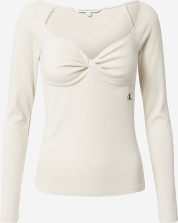 Calvin Klein - Camisa em bege: frente