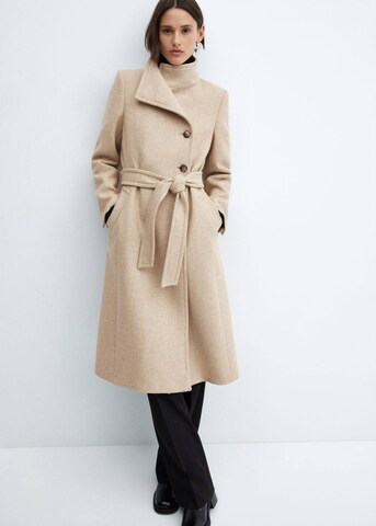 MANGO Between-Seasons Coat 'Sirenita' in Beige