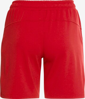 SHEEGO Regular Workout Pants in Red