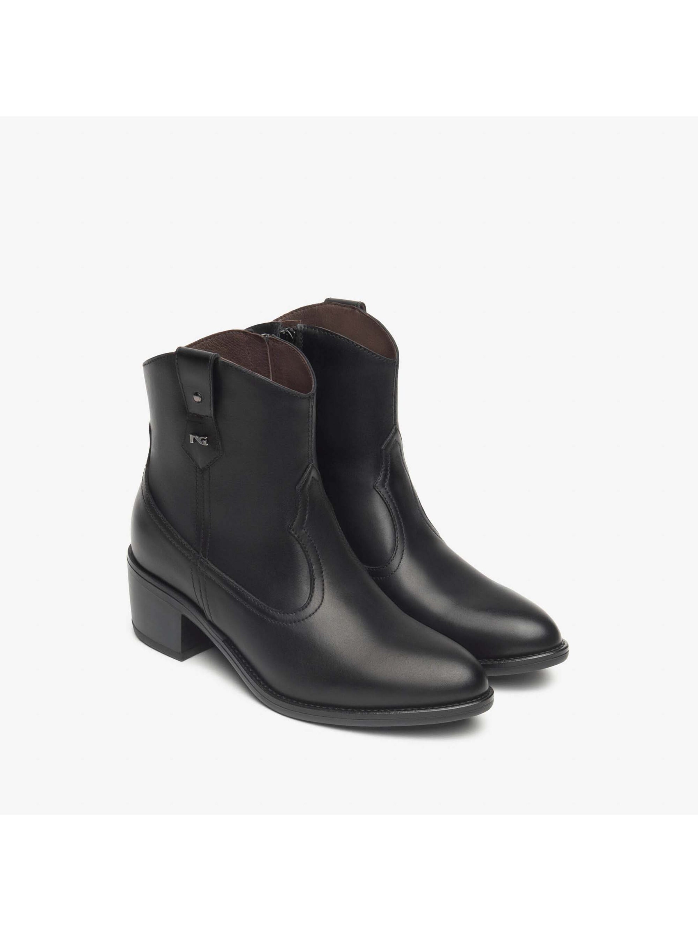 Bottines 'Basilea' Nero Giardini en noir