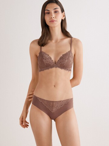 INTIMISSIMI Triangle Bra in Brown