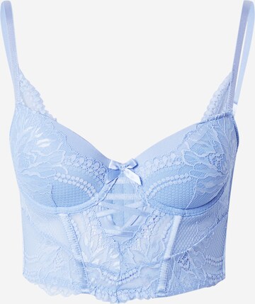 Hunkemöller Push-up BH 'Kimberley' in Blauw: voorkant