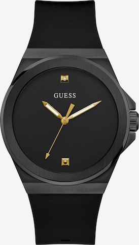 GUESS Аналоговые часы 'Vinyl' в Черный: спереди