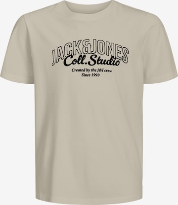 T-Shirt Jack & Jones Junior en beige : devant