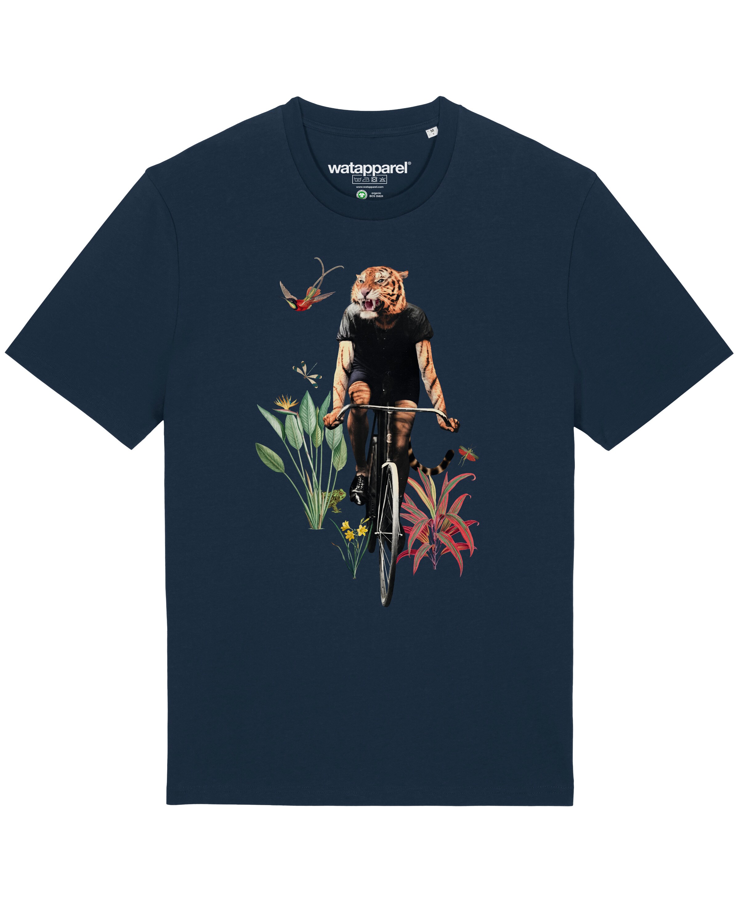 T-Shirt 'Fancy Tiger' Watapparel en bleu : devant