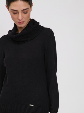 Influencer Pullover in Schwarz