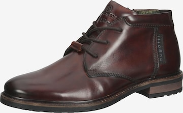 bugatti Lace-Up Boots in Brown: front