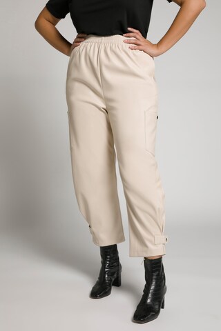 Ulla Popken Tapered Hose in Beige: predná strana