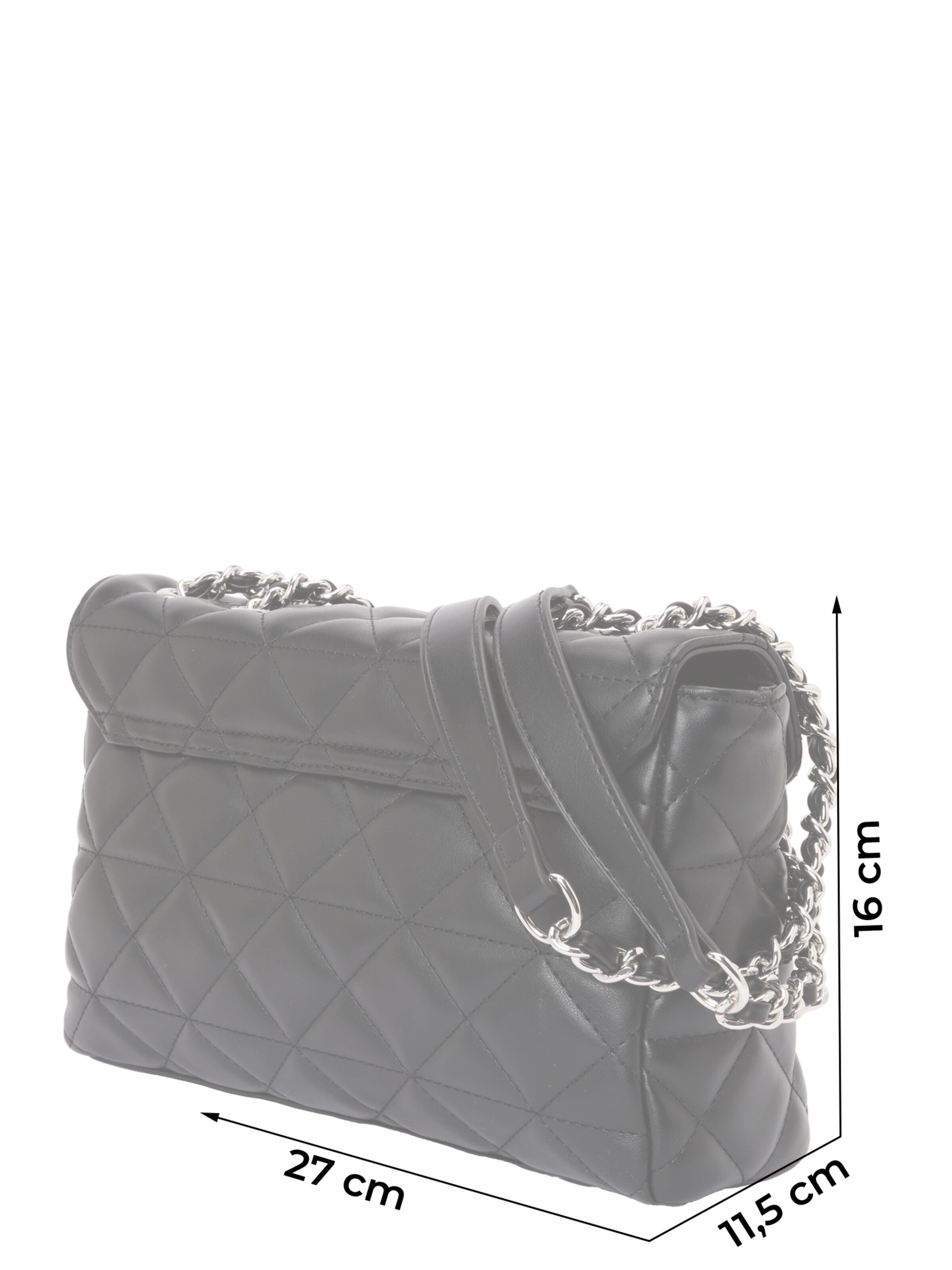 juoda 19V69 ITALIA Rankinė ant peties 'Gaia Silver'