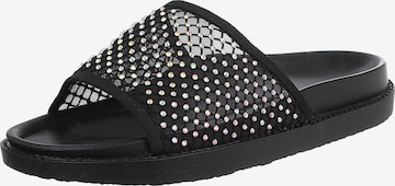 Ital-Design Mules in Black: front