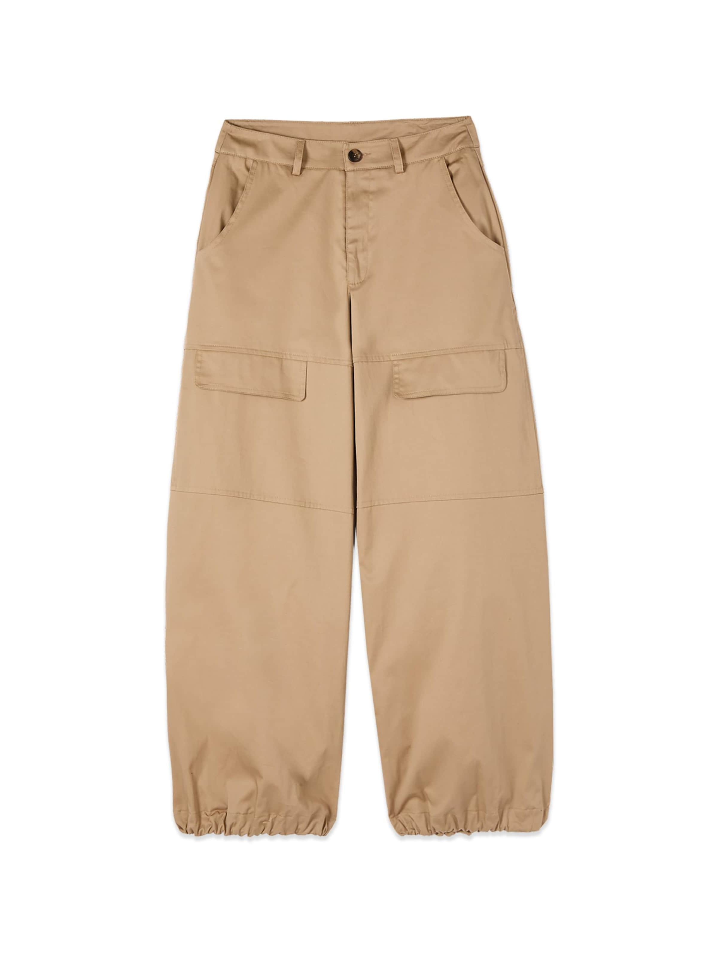 Baggy Pantalon oltre en beige : devant