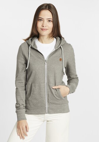 Oxmo Sweat jacket 'Celia' in Grey: front