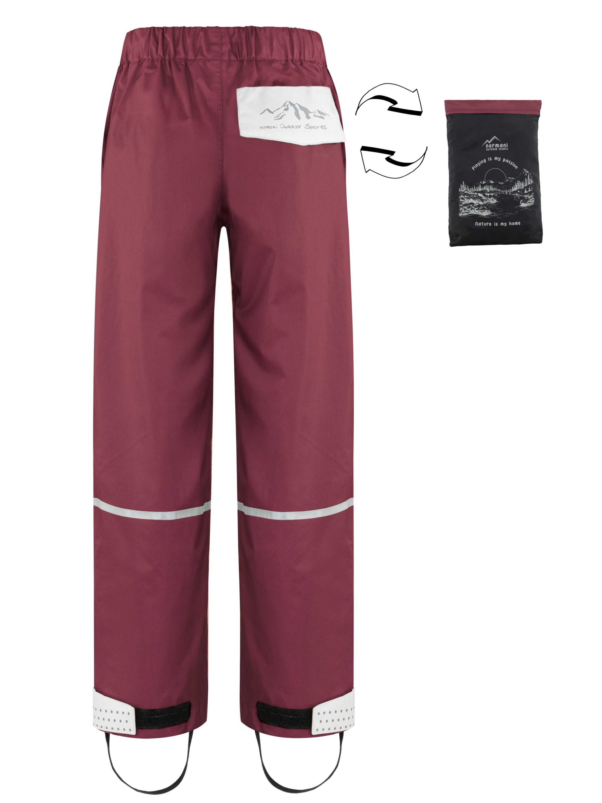 Regular Pantalon d'extérieur 'Thurlow' normani en rouge