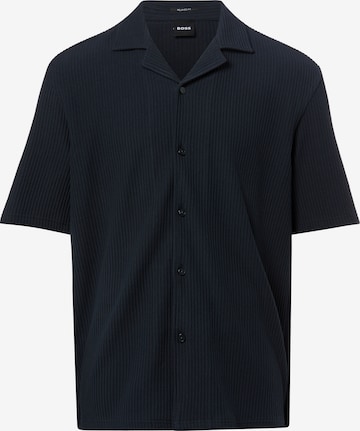 BOSS Comfort fit Button Up Shirt in Blue: front