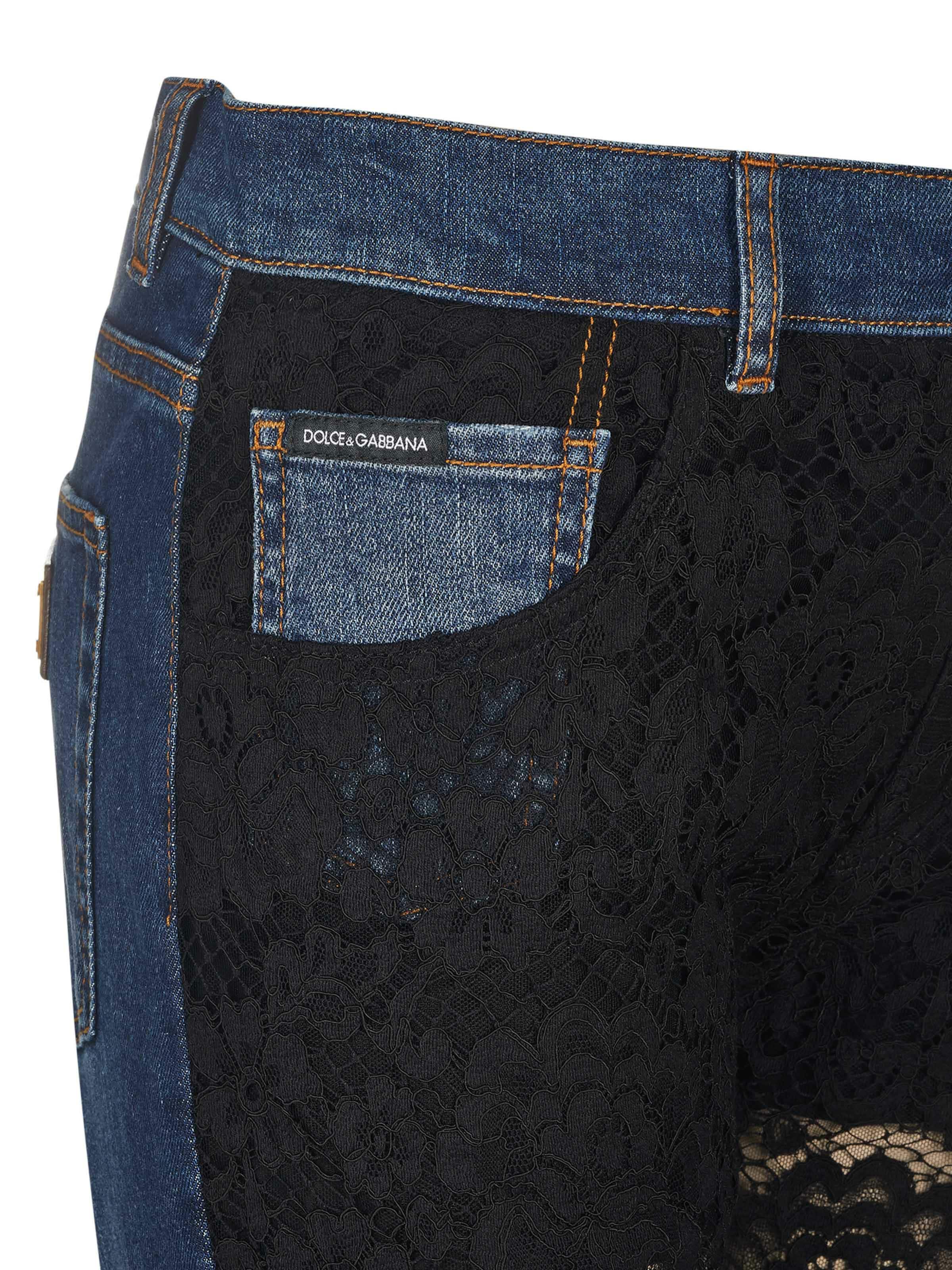 DOLCE & GABBANA Regular Jeans in Schwarz