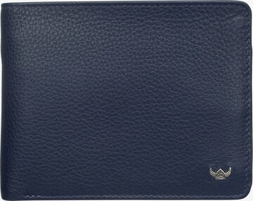 GOLDEN HEAD Wallet 'Capri' in Blue: front