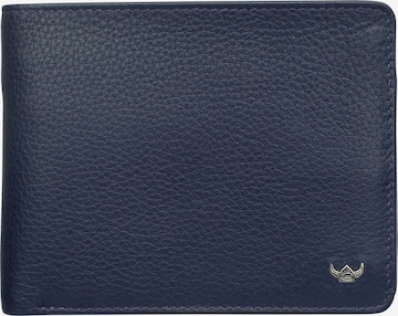 GOLDEN HEAD Wallet 'Capri' in Blue: front