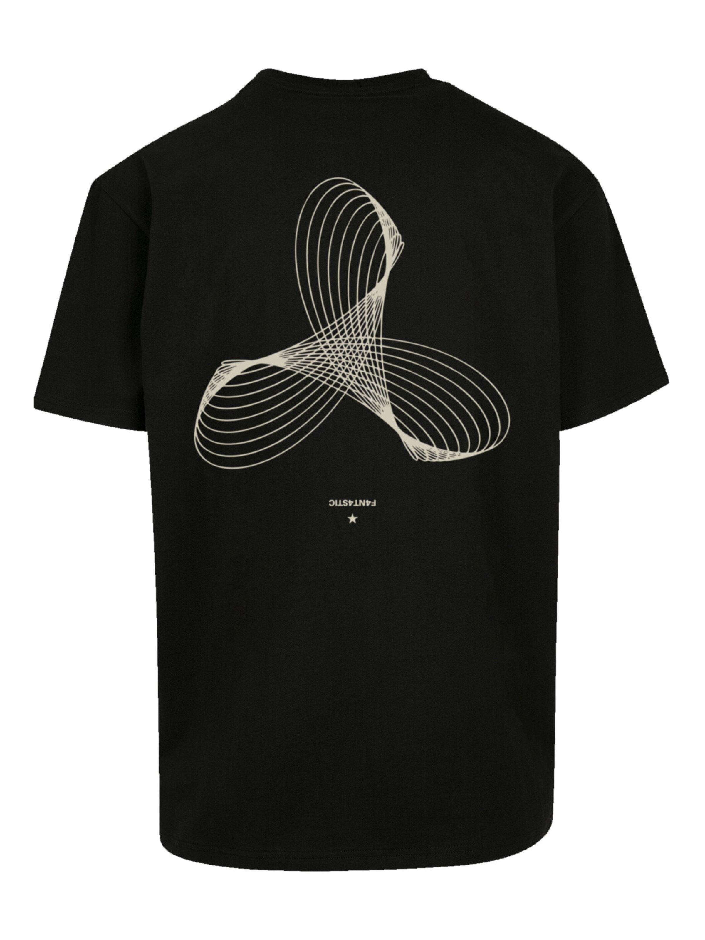 T-Shirt 'Geometrics' F4NT4STIC en noir