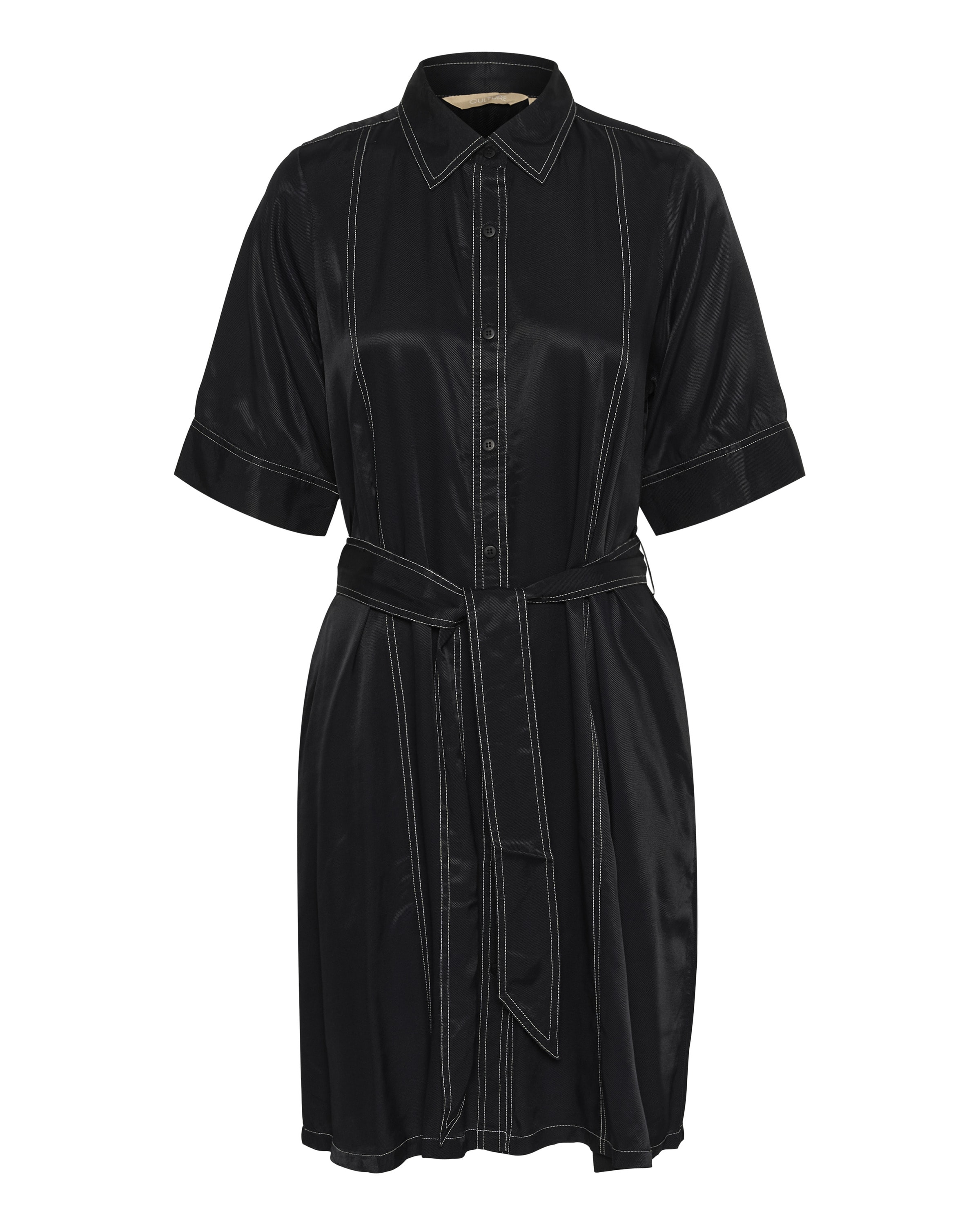 CULTURE Blusenkleid 'Centa Chaina' in schwarz, Produktansicht