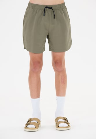 Les'Arcs Board Shorts 'Smiler' in Green: front
