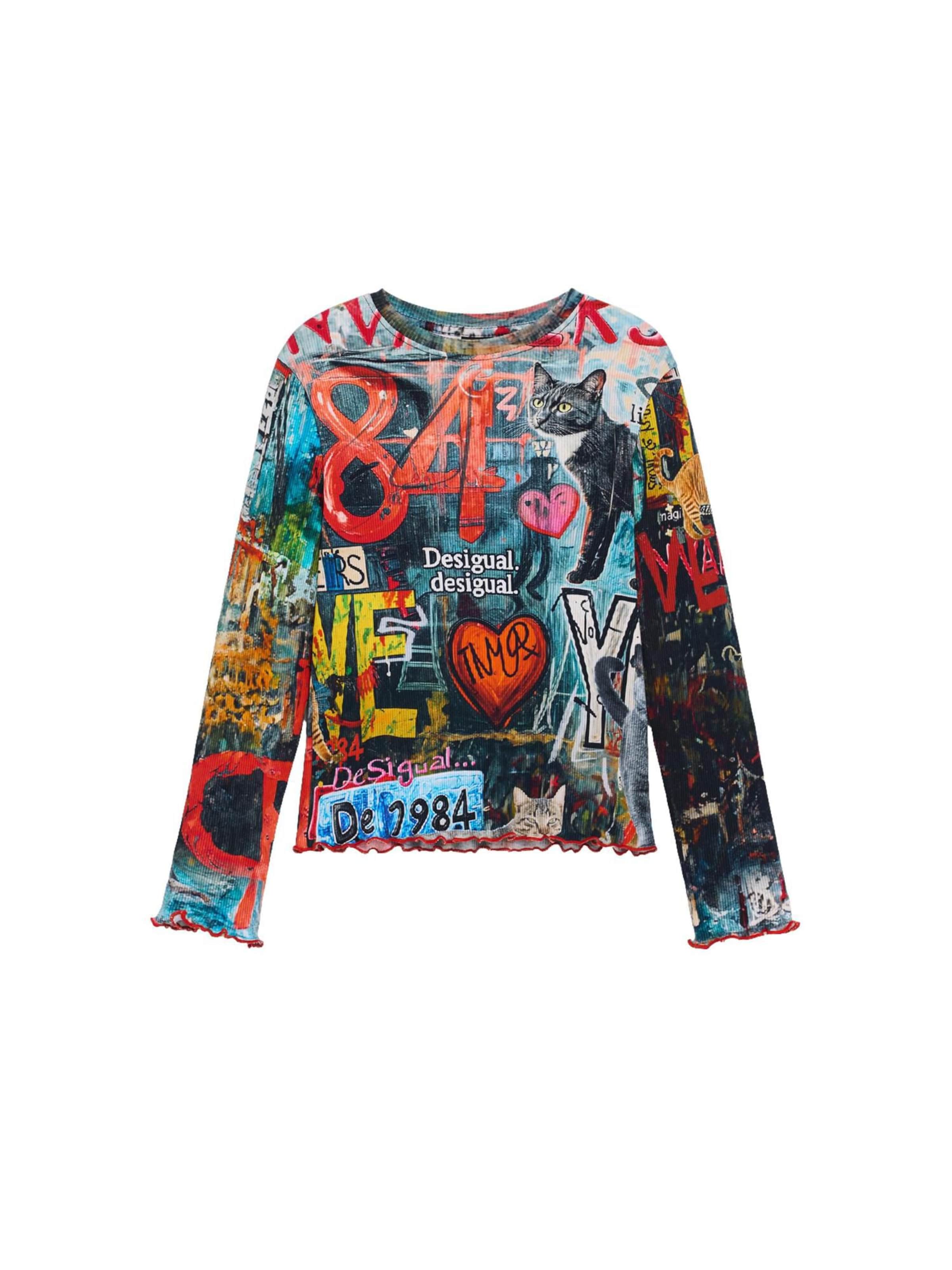 T-Shirt Desigual en mélange de couleurs : devant