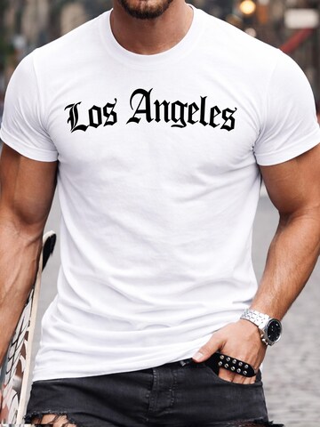 RMK Shirt 'Los Angeles LA' in White: front