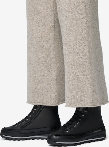 Candice Cooper Sneaker high 'JANIS STRIP PLUS CHIC FUR' in Schwarz: Vorderseite
