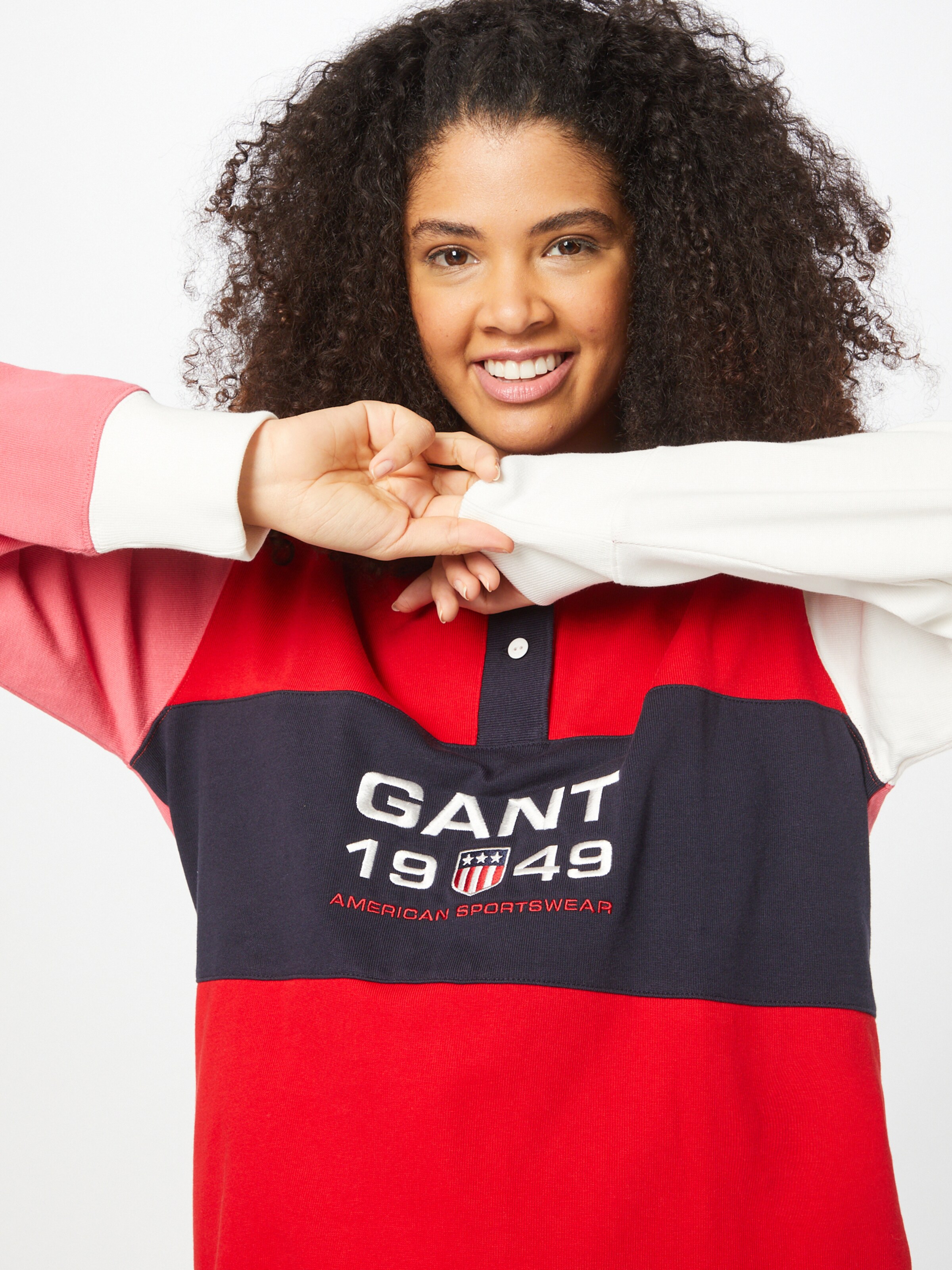 Frauen Große Größen GANT Kleid in Rot, Hellrot - JK31539 Frauen Große Größen GANT Kleid in Rot, Hellrot - JK31539