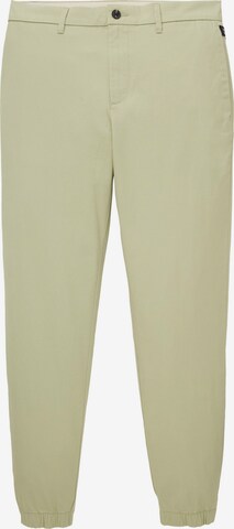 TOM TAILOR DENIM Tapered Trousers in Green: front