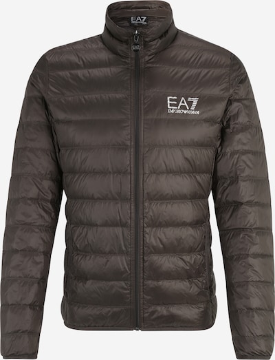 EA7 Emporio Armani Chaqueta de invierno en marrón oscuro / blanco, Vista del producto