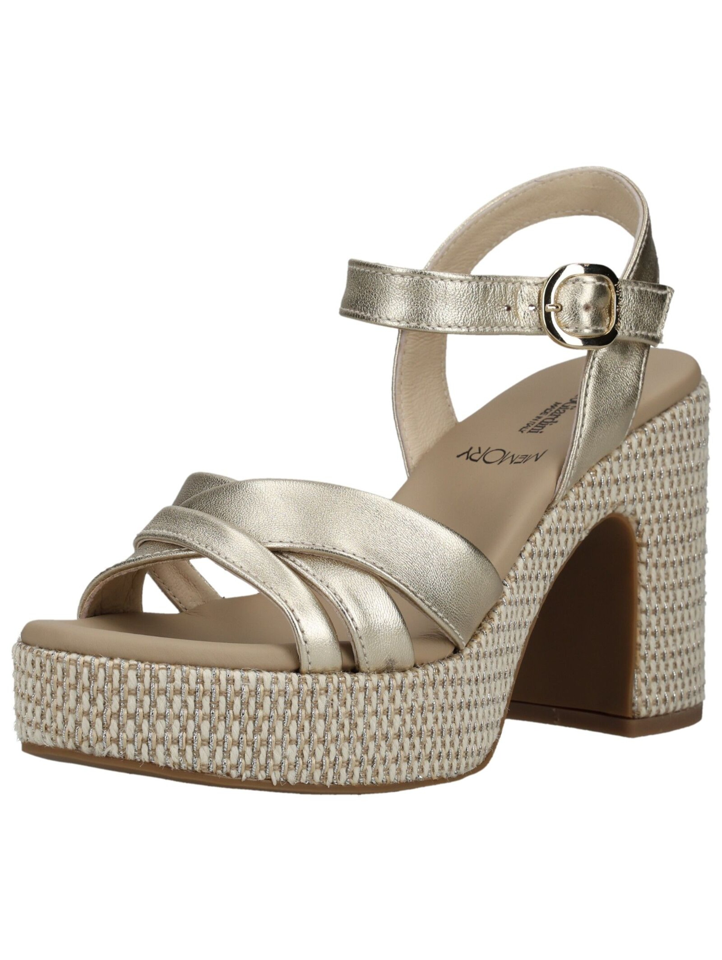 Sandales Nero Giardini en or : devant