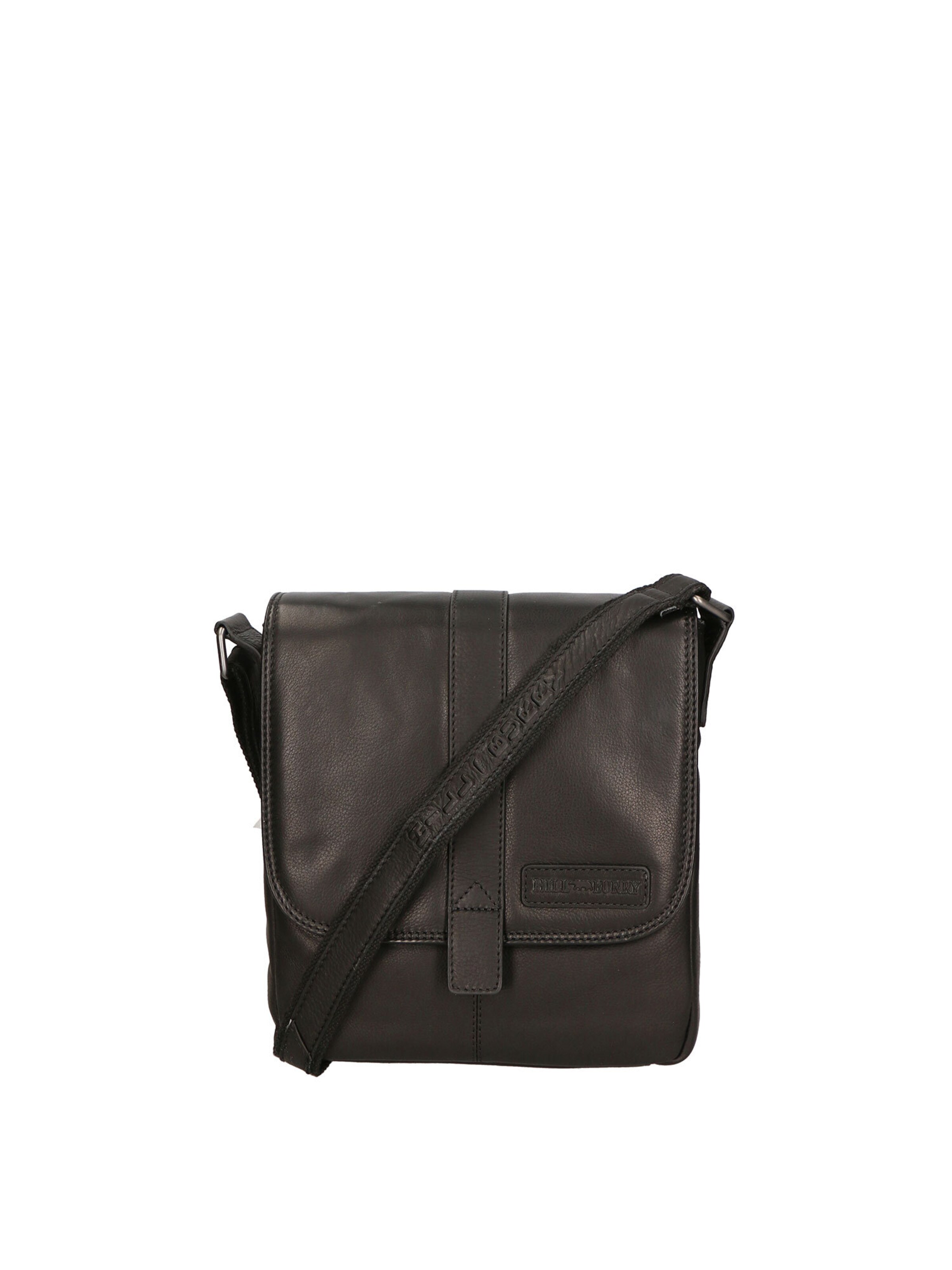 HILL BURRY Umhängetasche in Schwarz: Vorderseite