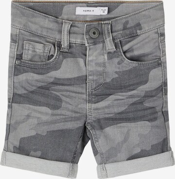 NAME IT Pants 'SOFUS CAMO' in Grey: front