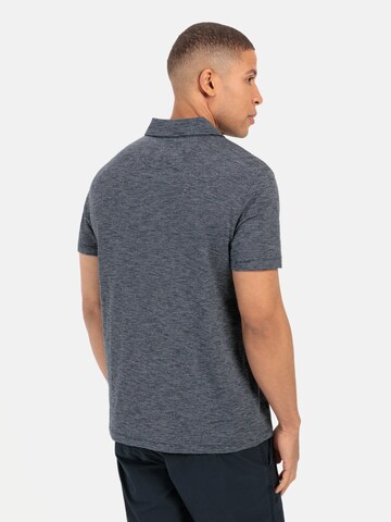 CAMEL ACTIVE Poloshirt aus zertifizierter Baumwolle in Blau
