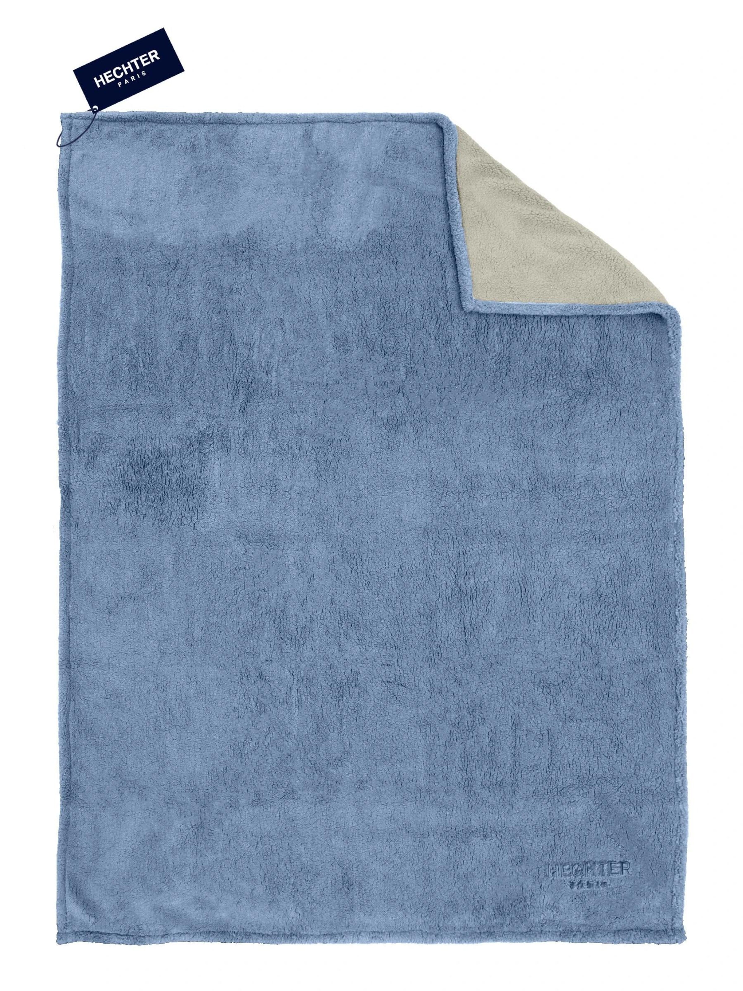 HECHTER PARIS Babydecke 'Sherpa'‌‌‌ in Blau: Vorderseite