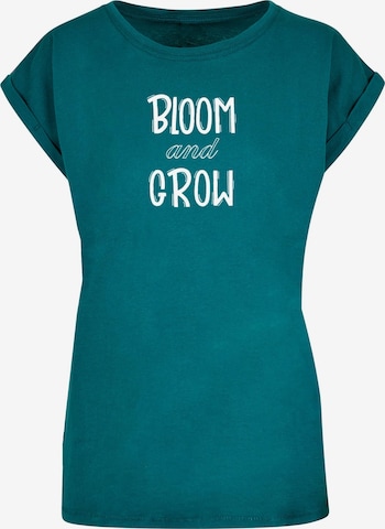 Merchcode Shirt 'Spring - Bloom and Grow' in Green: front