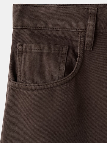 MANGO Wide Leg Jeans 'BET' i brun